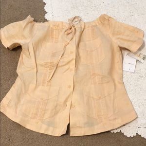 Cuban style guayabera linen shirt NWT